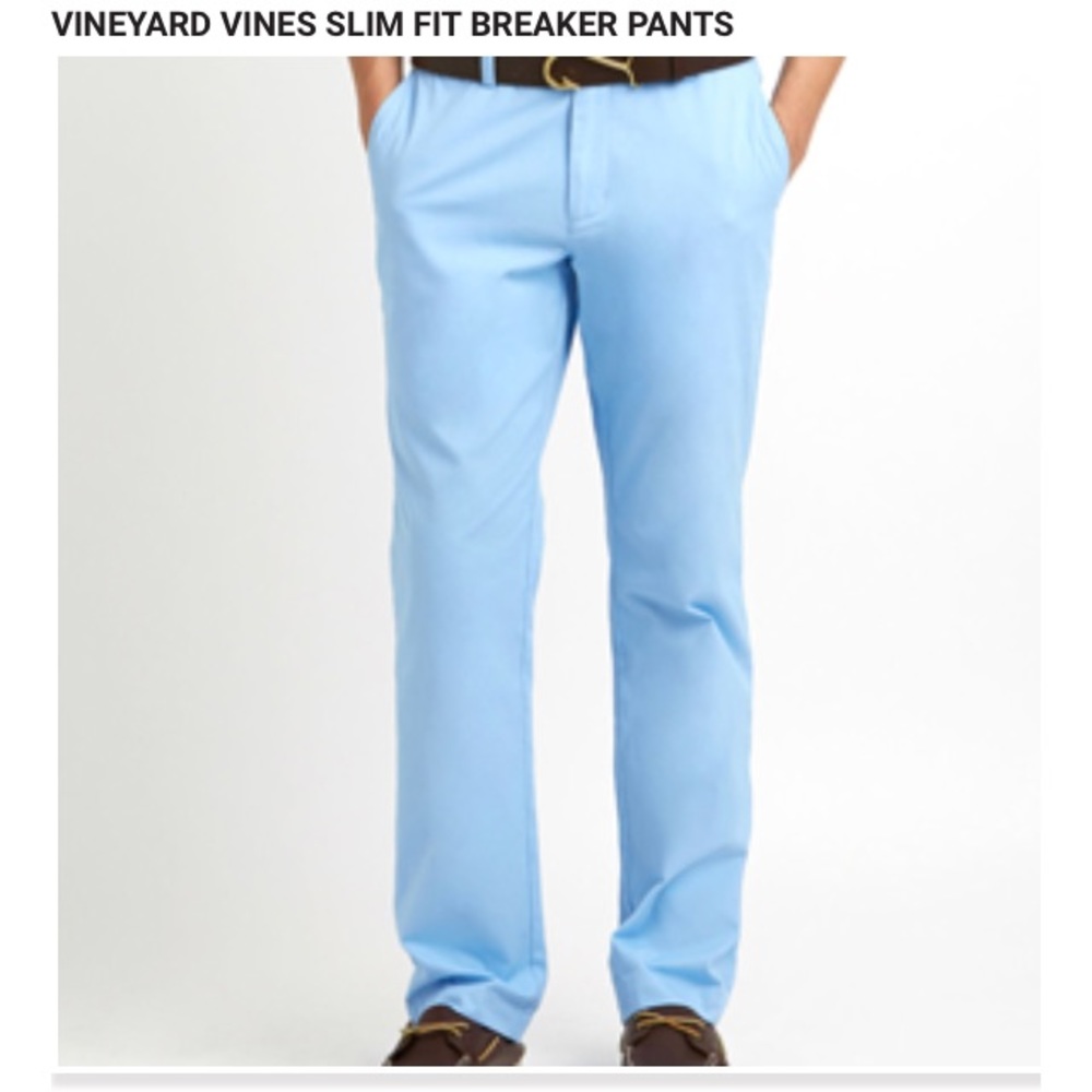 VINEYARD VINES baby blue pants 33x32 slim fit